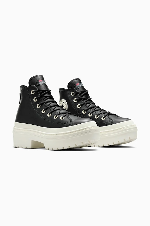 Converse tenisi de piele Chuck Taylor All Star Lugged Heel A12328C negru AW24