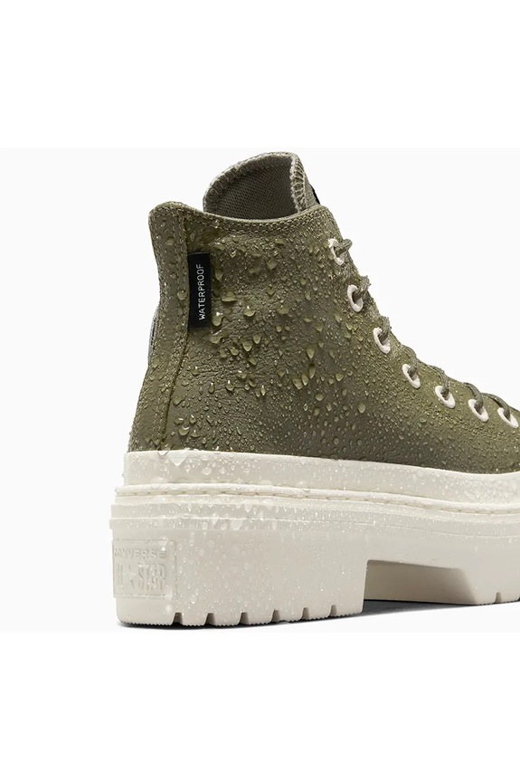 Kožne tenisice Converse Chuck Taylor All Star Lugged Heel A11163C zelena