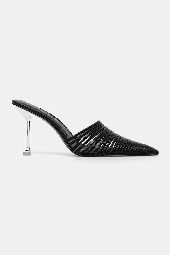 Kožne natikače Naked Wolfe Chromed Chromed.Black.Leather crna SS25
