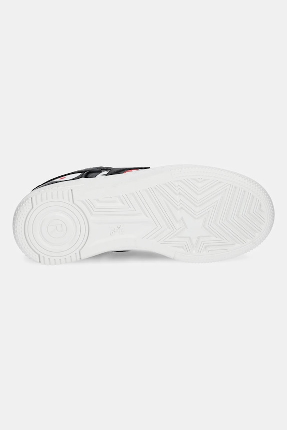 Кожаные кроссовки A Bathing Ape Shark Bape Sta L 1K80291307 чёрный
