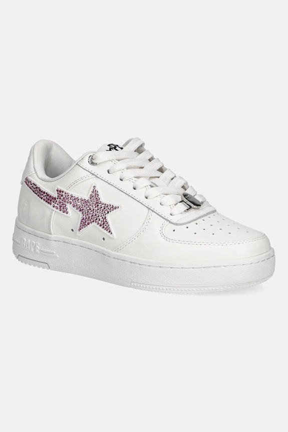 A Bathing Ape leather sneakers Bape Sta #50 L flat white 1K80291350