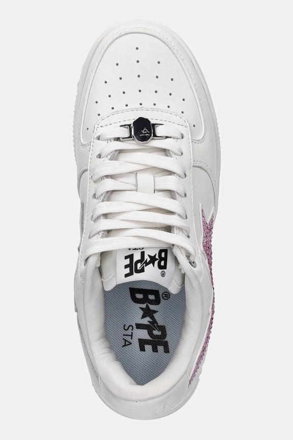A Bathing Ape leather sneakers Bape Sta #50 L white 1K80291350