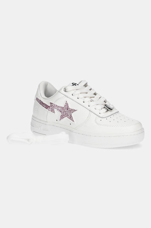 A Bathing Ape leather sneakers Bape Sta #50 L 1K80291350 white