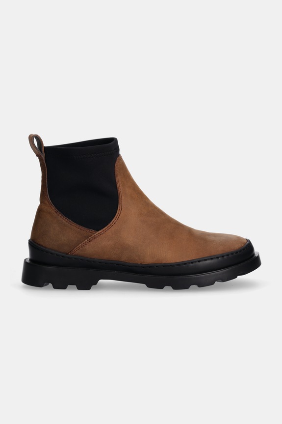 Nubukové kotníkové boty Camper Brutus K400698.003 hnědá AW24