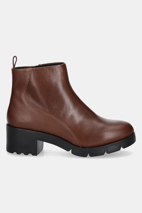 Kožené kotníkové boty Camper Wanda K400228.008 hnědá AW24