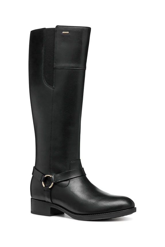 Δερμάτινες μπότες Geox D FELICITY NP ABX B D46BLB.00043.C9999 μαύρο AW24