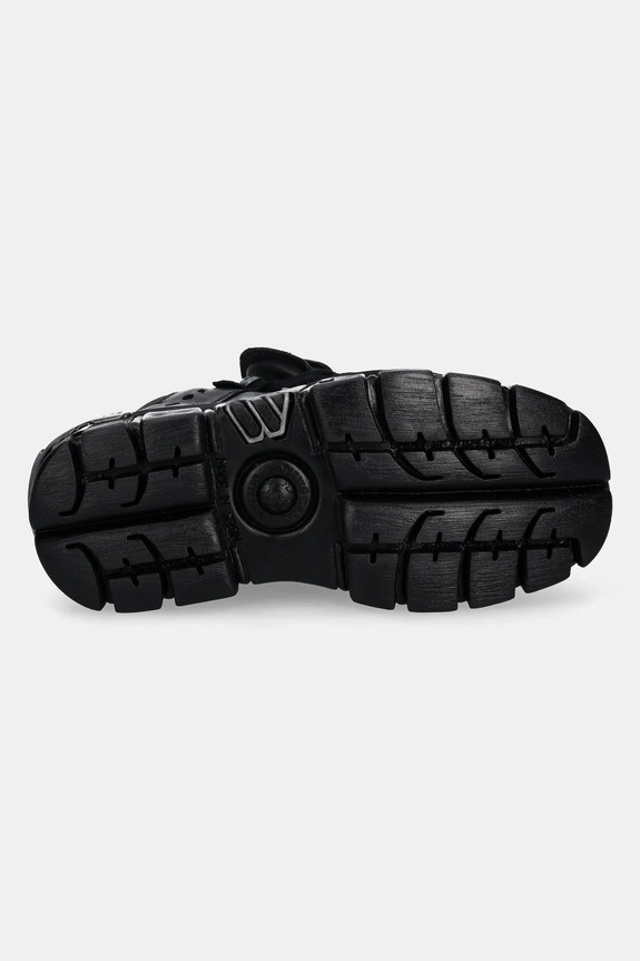 Kožené tenisky New Rock ITALI NEGRO+ NOMADA NEGRO+ TOWER NEGRO E14 M.106.S70 čierna