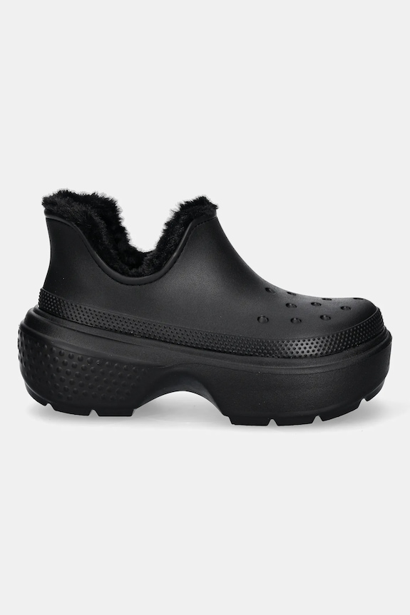 Nízké kozačky Crocs Stomp Lined Shorty Boot 210673.060 černá AW24