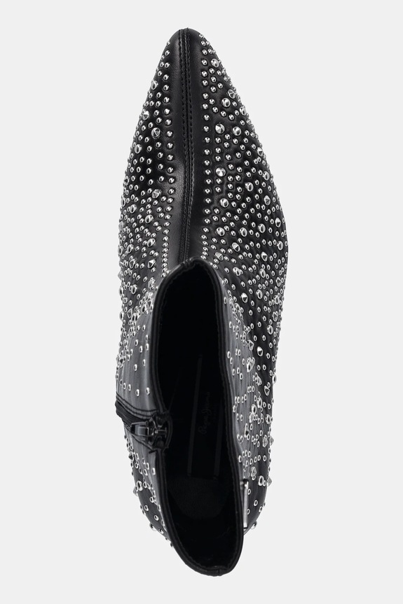 Pepe Jeans botki PRISTINA SHINY czarny PLS50570