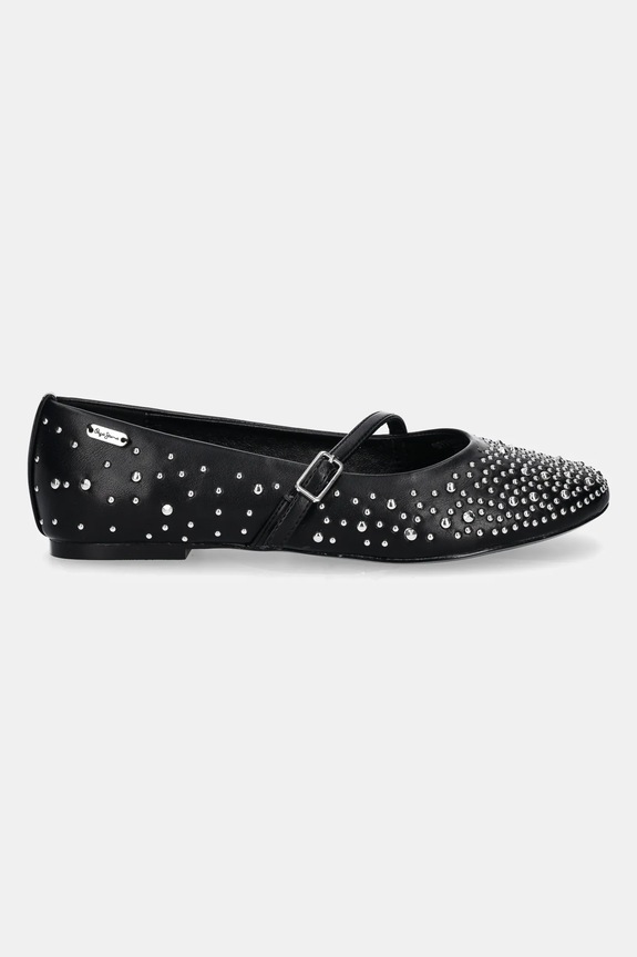 Pepe Jeans balerini DIANE SHINY PLS10425 negru AW24