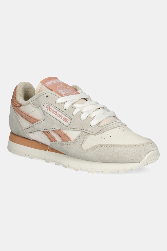 Kožené tenisky Reebok Classic Leather povrstvená useň béžová 100201097