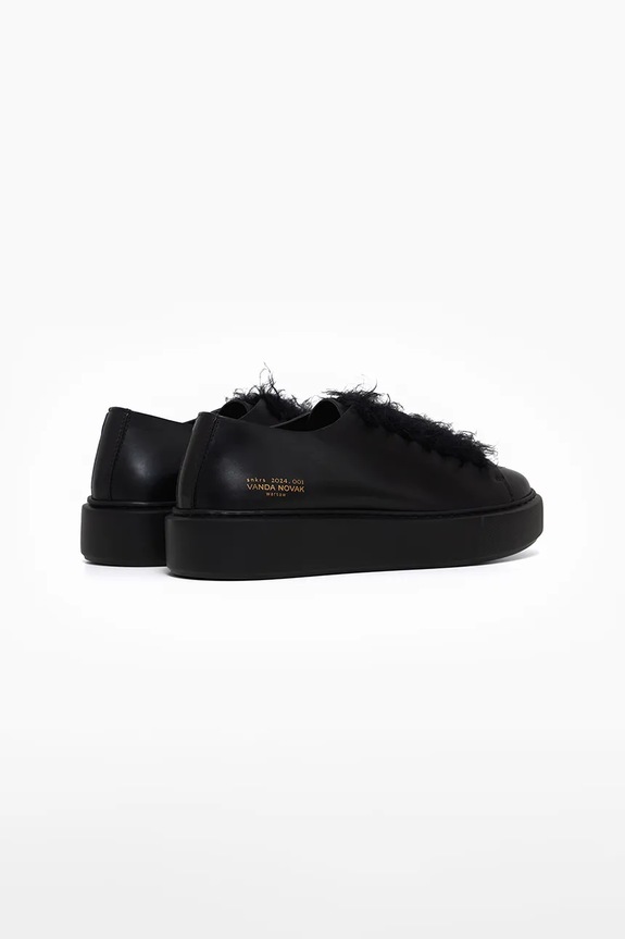 Obuwie Vanda Novak sneakersy skórzane Grace Grace.Light.Black czarny