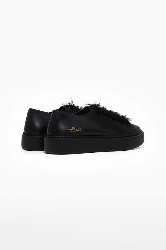 Obuwie Vanda Novak sneakersy skórzane Grace Grace.Light.Black czarny