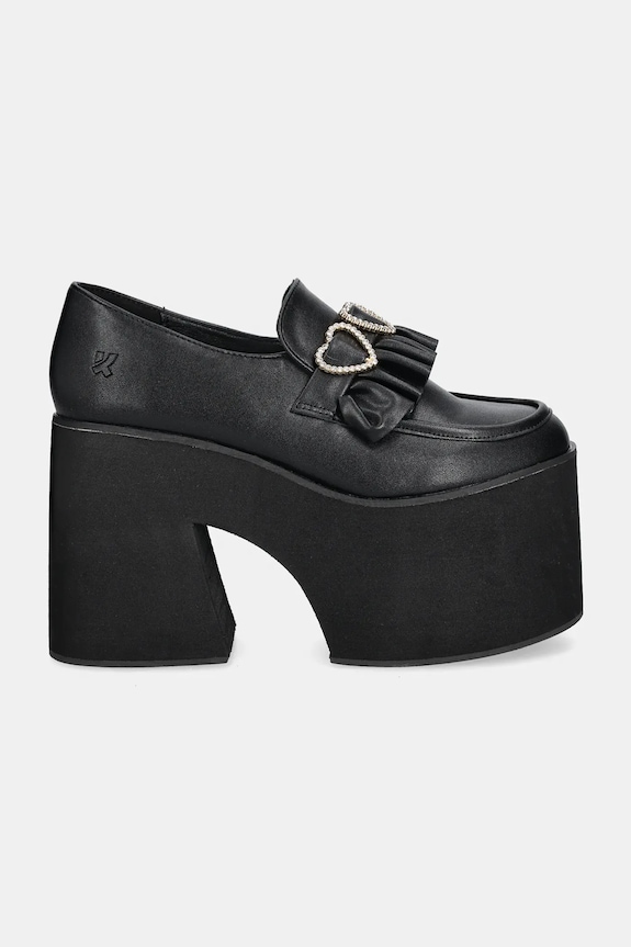 Koi Footwear körömcipő Dark Delights Chunky Heart GW02 fekete AW24