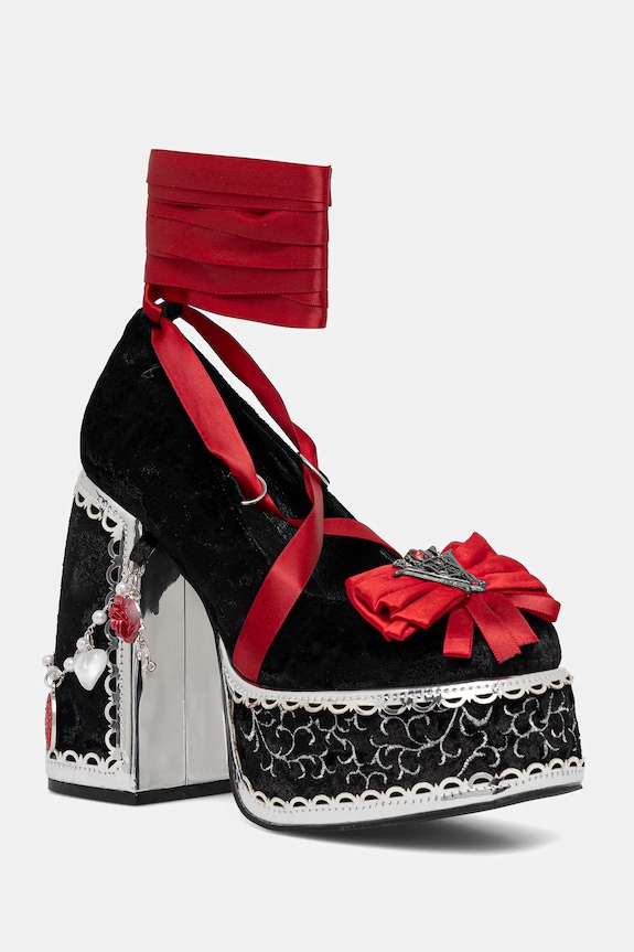 Γόβες Koi Footwear x Twilight The Cold Ones ίσια πλατφόρμα μαύρο DBP78