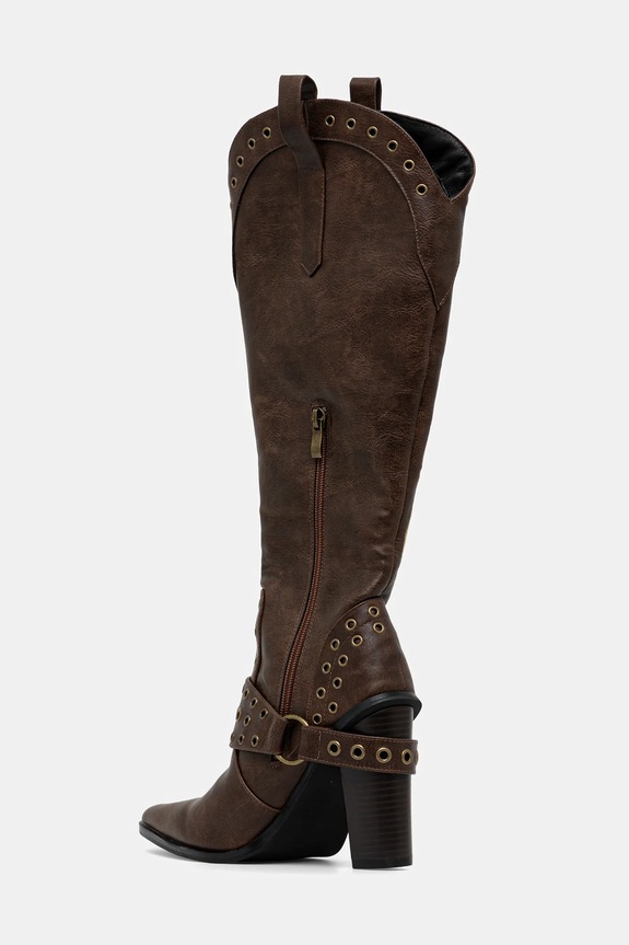 Взуття Черевики Koi Footwear x Twilight Children Of The Moon Cowboy Boots FW01 коричневий