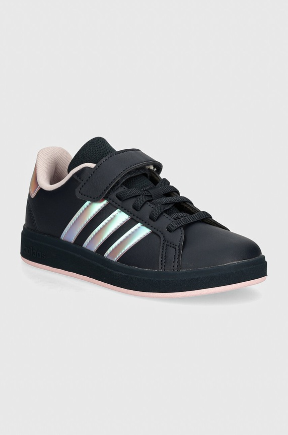 adidas sneakersy dziecięce GRAND COURT 2.0 EL C imitacja skóry licowej granatowy IE3850