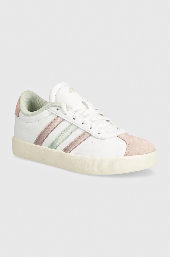 Παιδικά sneakers adidas VL COURT 3.0 απομίμηση λείου δέρματος ροζ IE6444