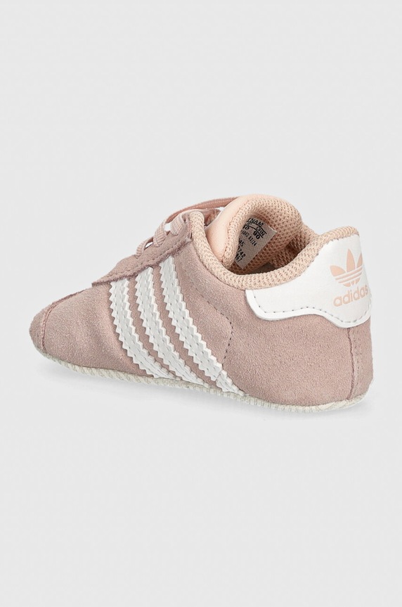 Fete adidas Originals incaltaminte din piele pentru bebelusi GAZELLE CRIB JI2045 roz