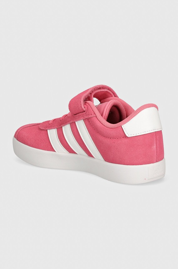 Dziewczynka adidas sneakersy zamszowe dziecięce VL COURT 3.0 EL C IH4954 różowy