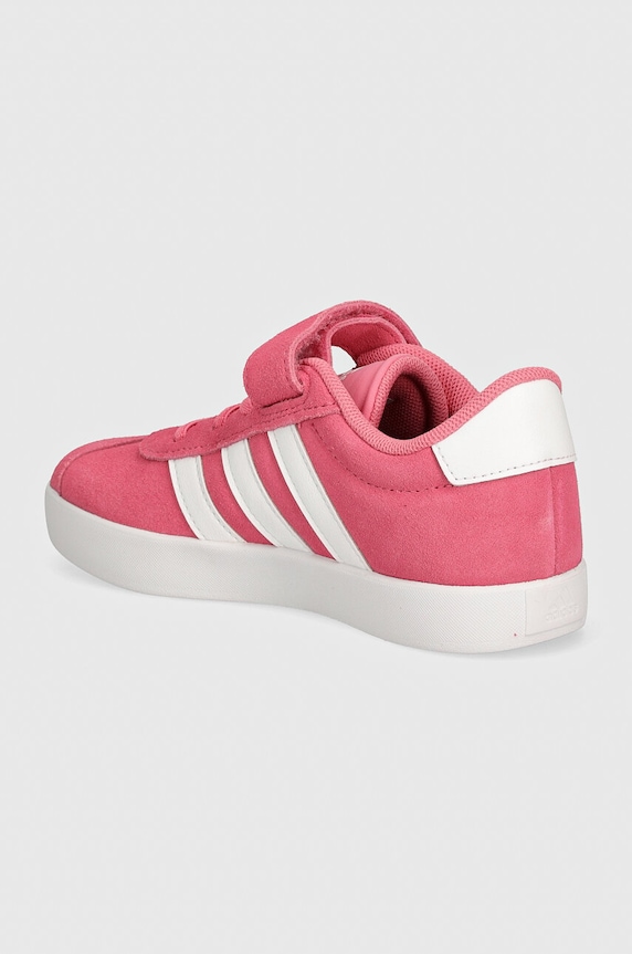 Dziewczynka adidas sneakersy zamszowe dziecięce VL COURT 3.0 EL C IH4954 różowy
