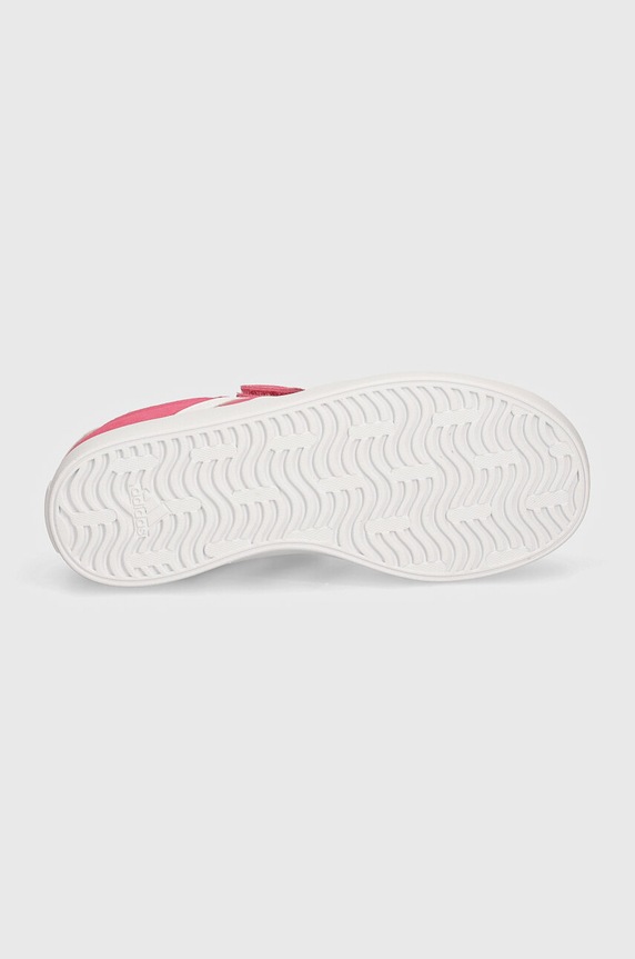 adidas sneakersy zamszowe dziecięce VL COURT 3.0 EL C IH4954 różowy