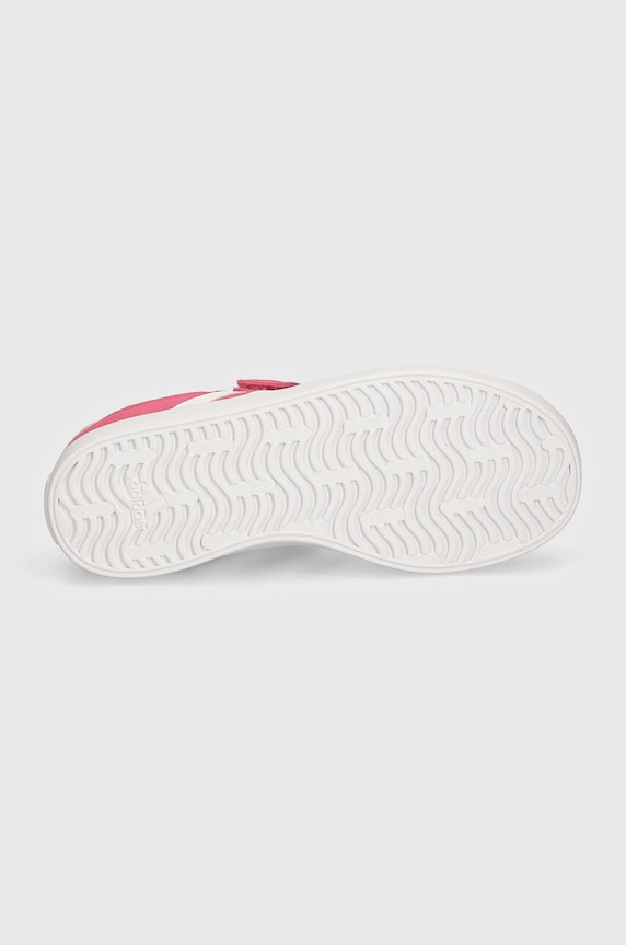 adidas sneakersy zamszowe dziecięce VL COURT 3.0 EL C IH4954 różowy