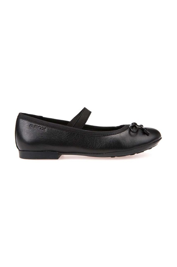Geox baleriny skórzane dziecięce JR PLIE' J3455B.00043.35.41 czarny AW25