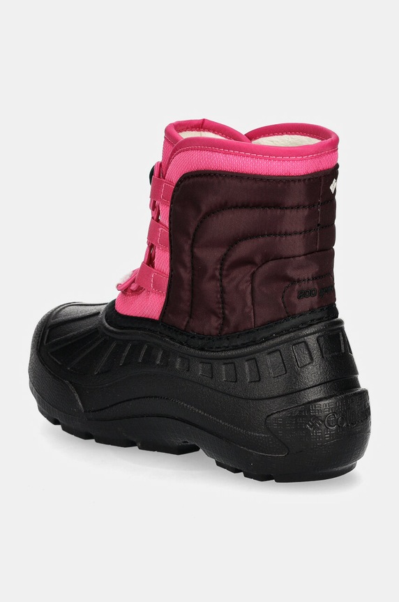 Dziewczynka Columbia buty zimowe dziecięce POWDERBUG SNOWLITE LACE 2103521.G różowy