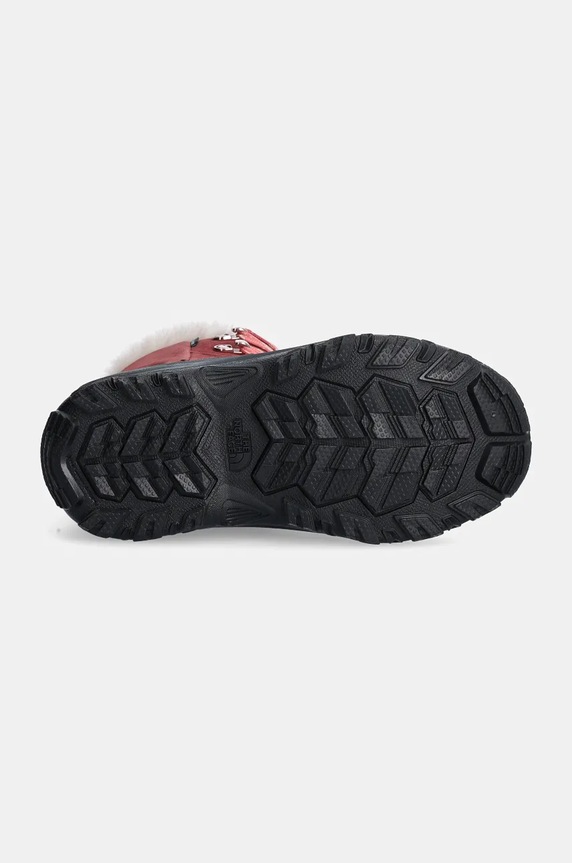The North Face cizme de iarna copii SHELLISTA V LACE WP NF0A7W5X7I01 burgundia