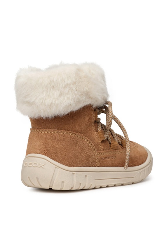 Κοριτσίστικα Μπότες χιονιού σουέτ για παιδιά Geox OMAR WPF B462LA.00022.24.27 καφέ