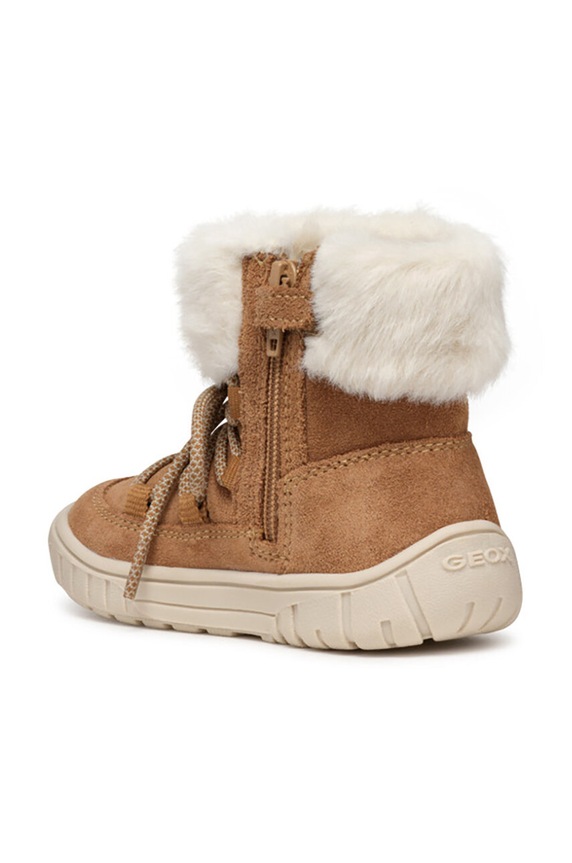 Μπότες χιονιού σουέτ για παιδιά Geox OMAR WPF καφέ B462LA.00022.24.27