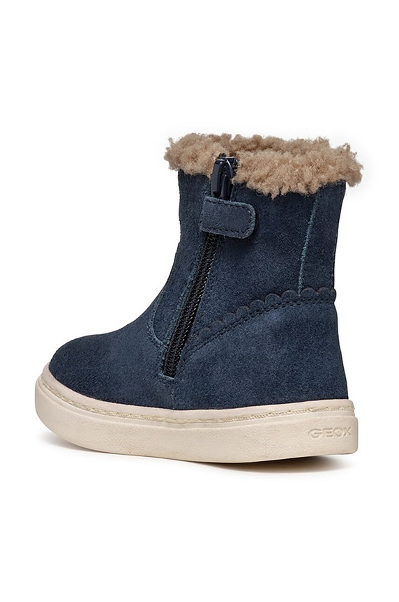 Geox buty zimowe zamszowe dziecięce NASHIK granatowy B463HA.00022.20.23
