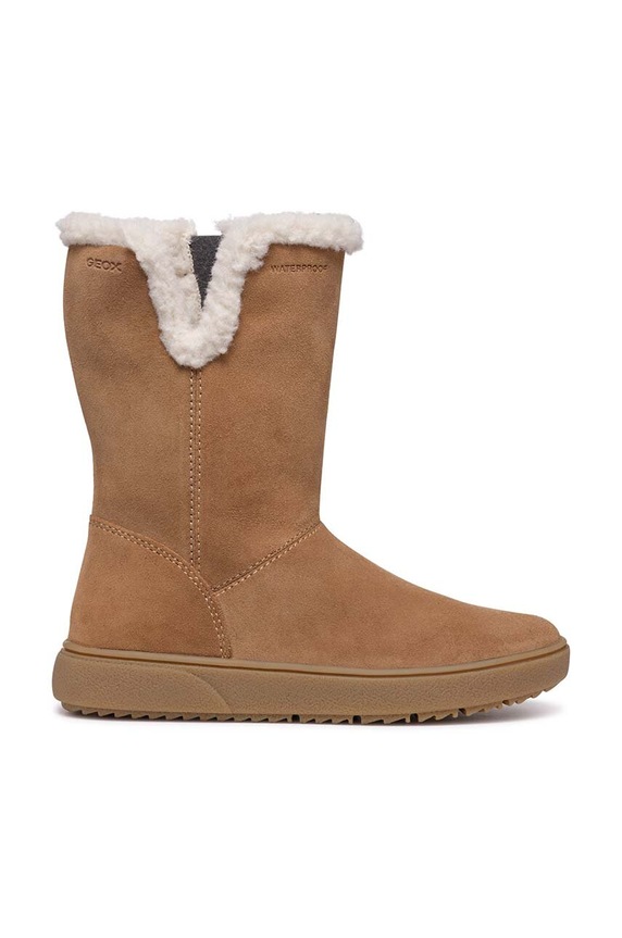 Дитячі замшеві зимові черевики Geox THELEVEN WPF J46HYA.00022.28.35 коричневий AW24
