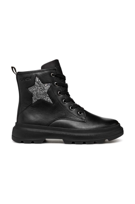 Dětské kožené boty Geox KIDDARTAH J46MGA.085EW.28.35 černá AW24