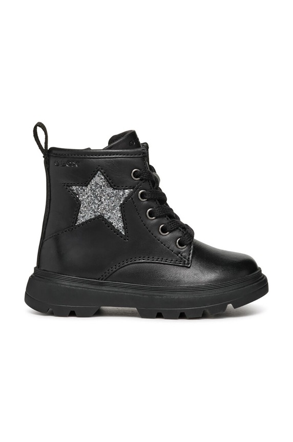 Детские кожаные ботинки Geox KIDDARTAH B465YA.085EW.24.27 чёрный AW25