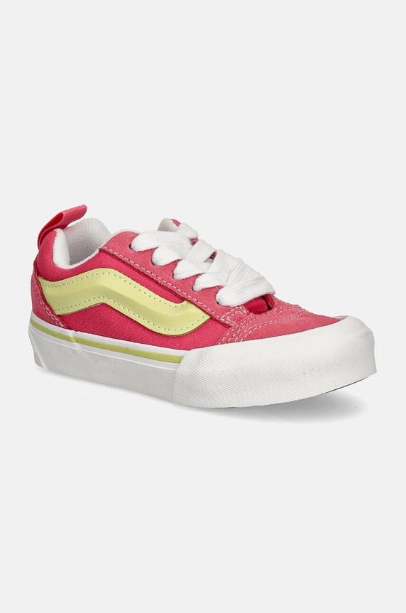 Dětské tenisky Vans Knu Skool semišová kůže růžová VN000CYUDFE1