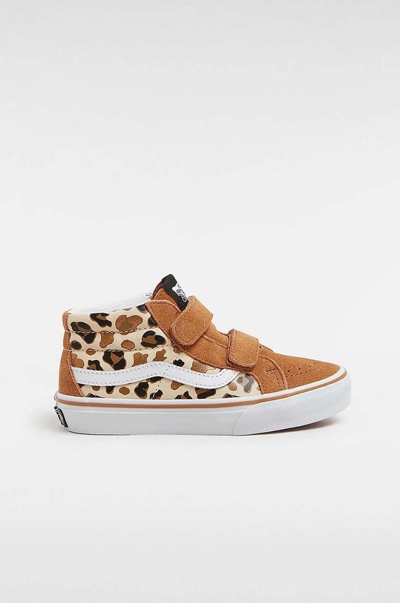 Vans trampki dziecięce SK8-Mid Reissue tekstylny bordowy VN000CZ5BF21