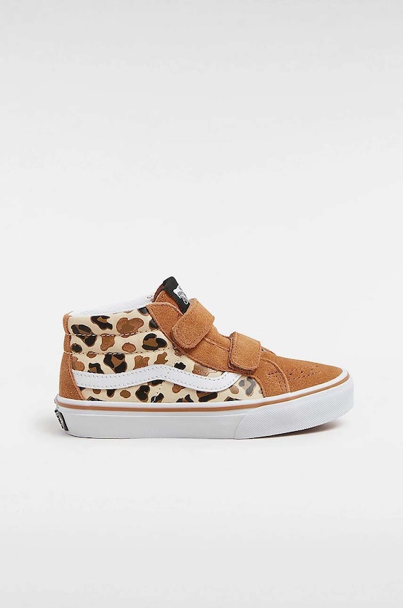Vans trampki dziecięce SK8-Mid Reissue tekstylny bordowy VN000CZ5BF21