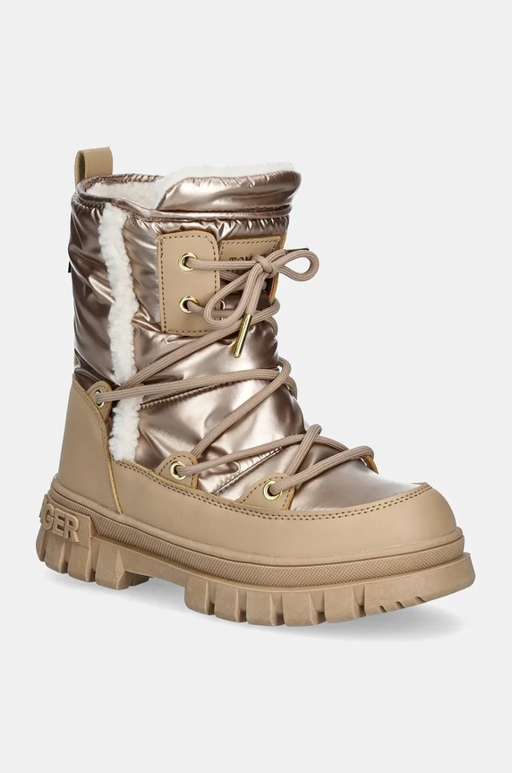 Tommy Hilfiger cizme de iarna pentru copii cu snur bej T3A5.33610.35.40