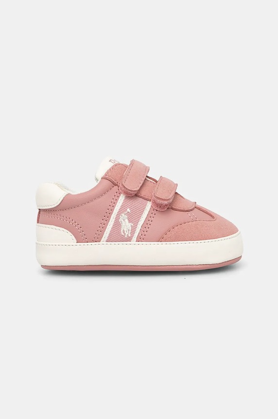 Παιδικά sneakers Polo Ralph Lauren HERITAGE COURT III T-TOE LAYETTE RL00988680 ροζ AW24