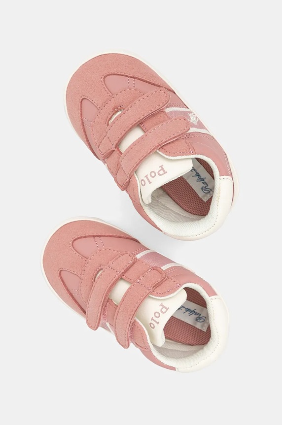 Παιδικά sneakers Polo Ralph Lauren HERITAGE COURT III T-TOE LAYETTE ροζ RL00988680