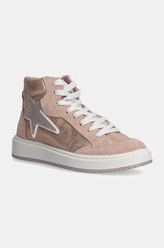 Dětské sneakers boty Primigi semišová kůže růžová 6867500.31.35
