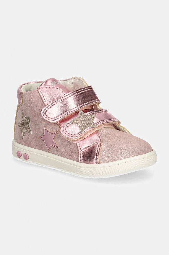 Primigi sneakersy zamszowe dziecięce imitacja skóry licowej różowy 6902600