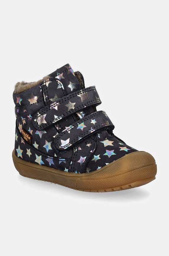 Froddo buty zimowe skórzane dziecięce OLLIE WOOL TEX ocieplane granatowy G2110138.G.21.24