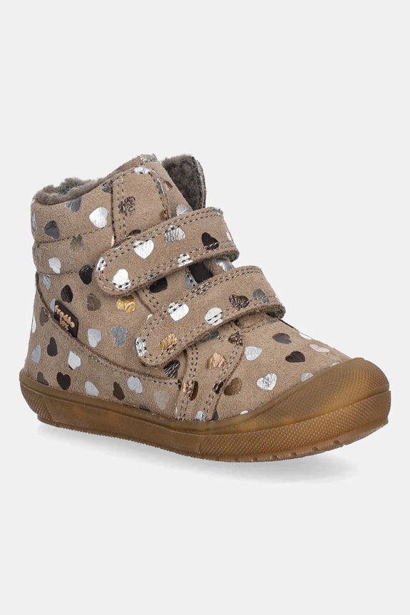 Παιδικές δερμάτινες χειμερινές μπότες Froddo OLLIE WOOL TEX μόνωση μπεζ G2110138.G.21.24