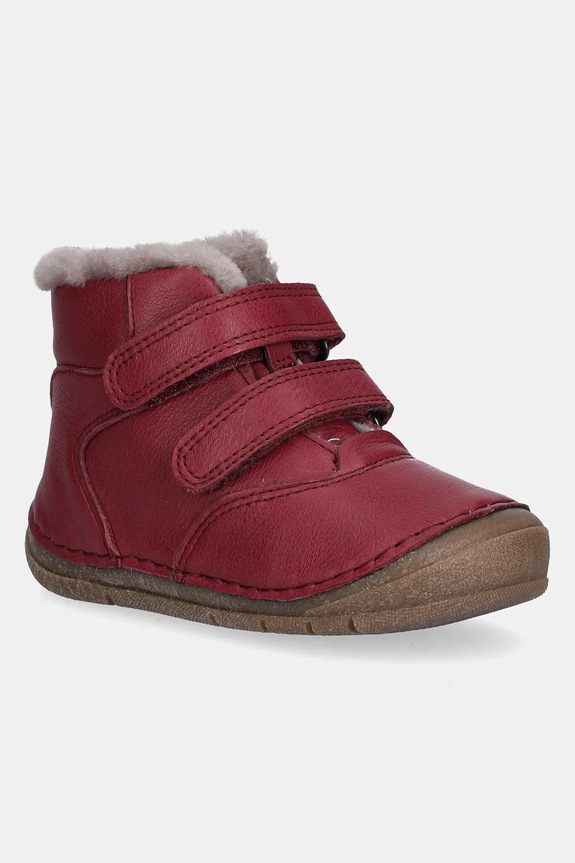 Froddo ghete de zăpadă din piele pentru copii PAIX UP WINTER piele burgundia G2110143.G.21.24