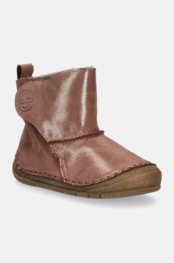 Froddo śniegowce skórzane dziecięce PAIX UP WINTER BOOTS ocieplane złoty G2160082.G.21.24