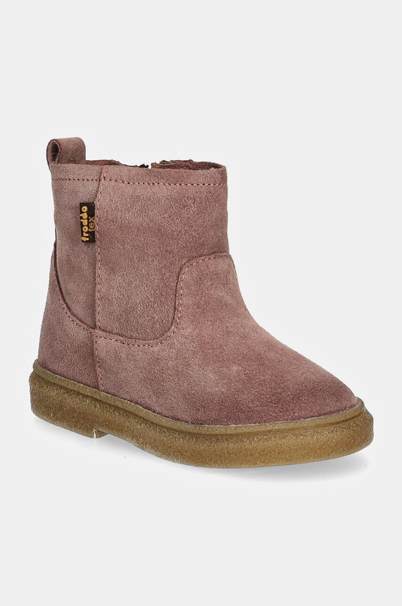 Froddo botki zamszowe dziecięce WRENY WOOL TEX na zamek fioletowy G2160081.G.22.24