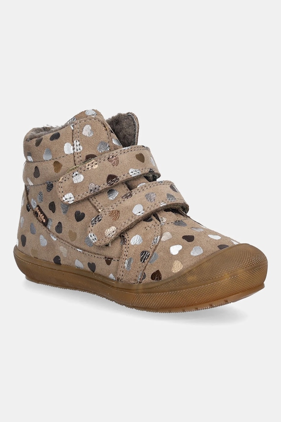 Παιδικές δερμάτινες χειμερινές μπότες Froddo OLLIE WOOL TEX μόνωση μπεζ G2110138.G.25.28